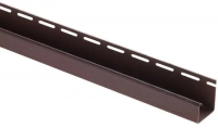 Планка "j - trim" коричневая Т-15 - 3,00м "bh"